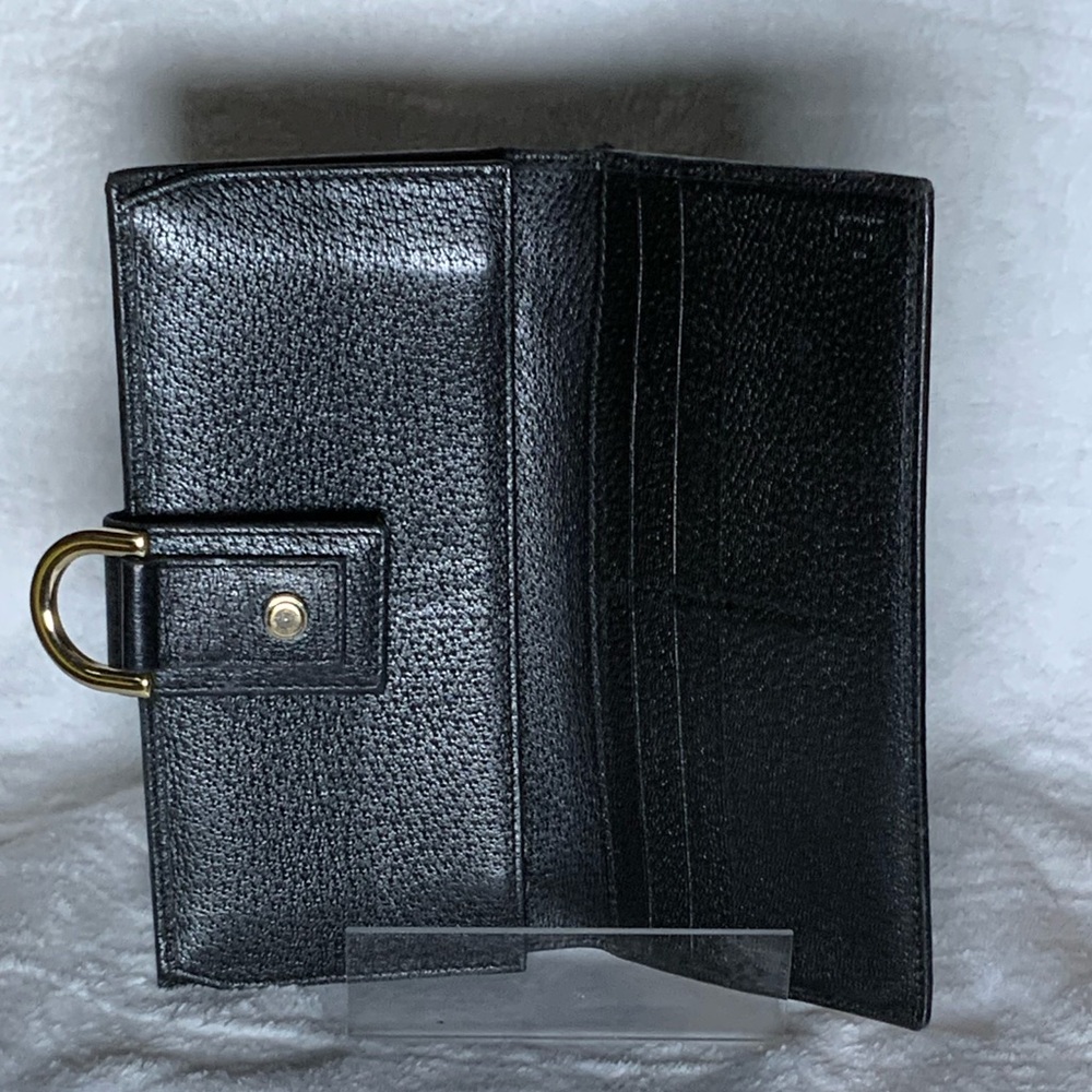 Gucci Black Wallet with Gold Accent - Picture 3 of 7